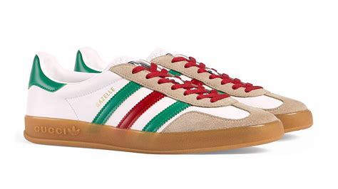 gucci x adidas gazelle white|adidas x gucci goat.